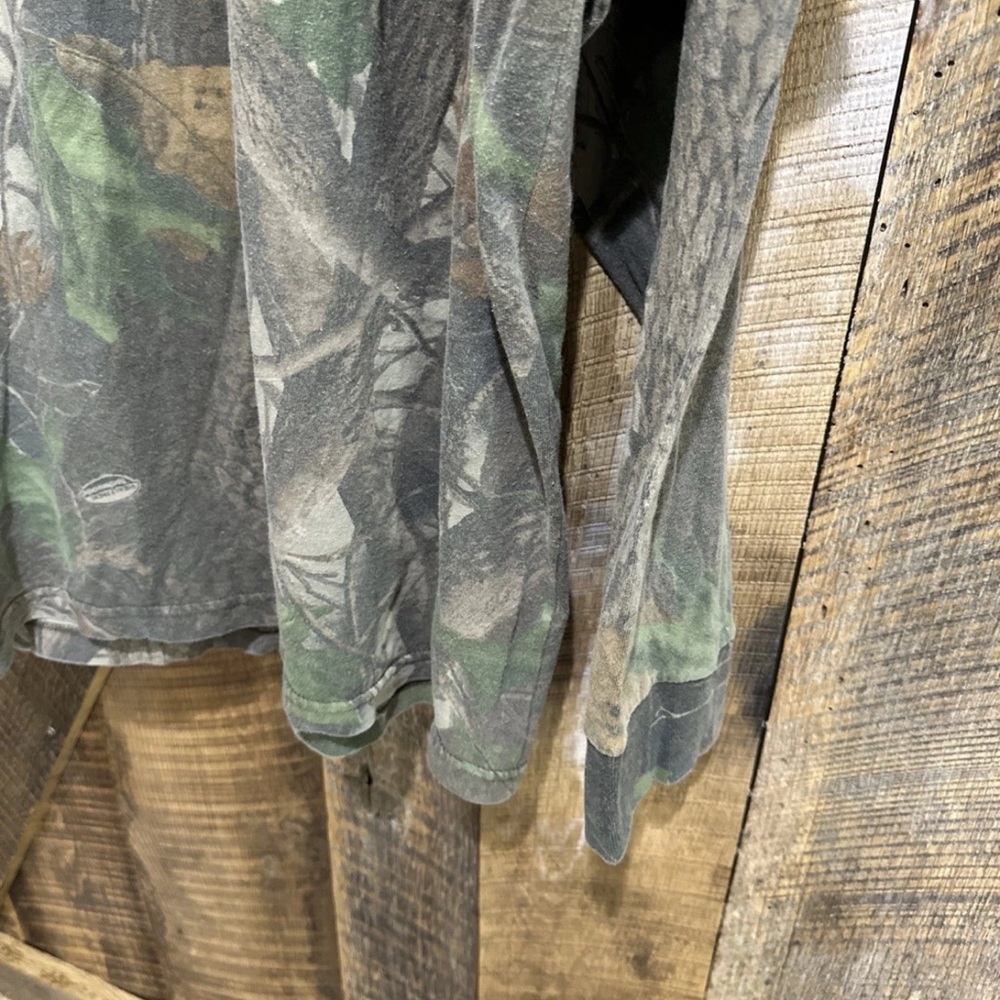 Vintage Redhead Realtree Hardwoods Camo Shirt Mens 2XL Long Sleeve Henley - Picture 6 of 10